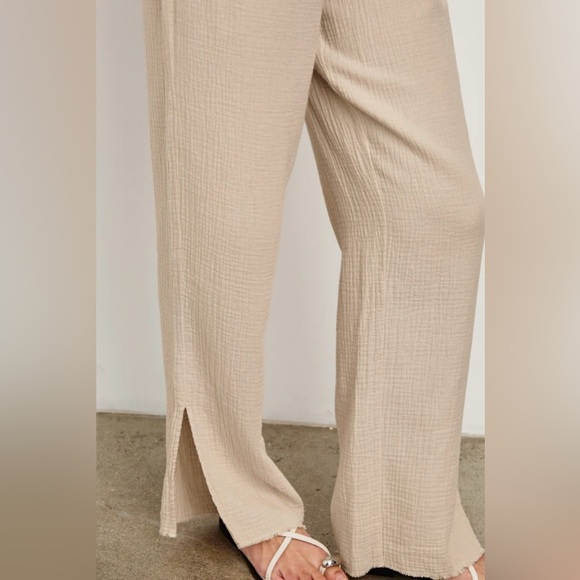 Rails Cotton Gauze Leon Pant in Flax, Size L - Picture 4 of 16